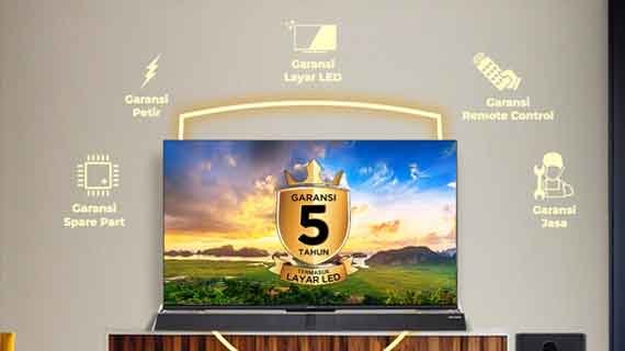 tv dengan garansi 5 tahun