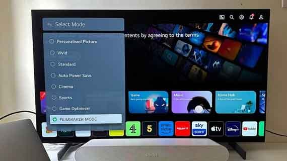 tv dengan mode sinematik otomatis