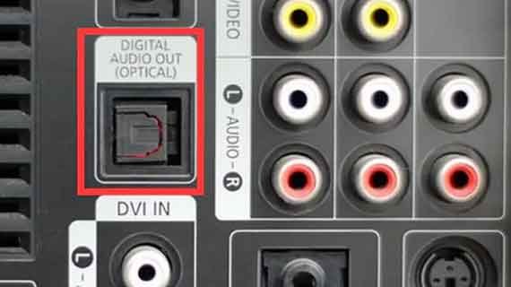 tv dengan output optical audio