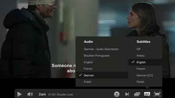 tv dengan pilihan subtitle otomatis