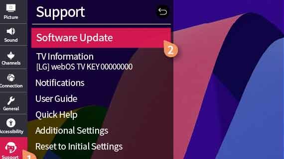 tv yang bisa auto update software