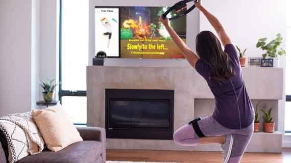 tv yang cocok untuk senam di rumah