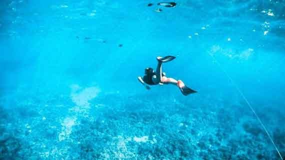 Aktivitas diving Pulau Ketawai