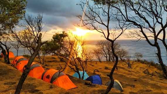 camping pantai di Bali