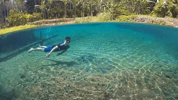 mata air way sumpuk jernih