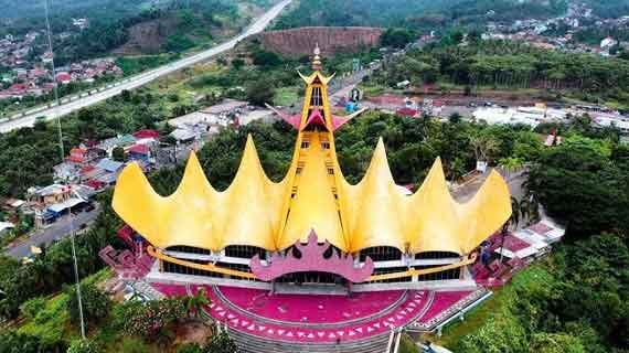 menara siger bakauheni ikon lampung selatan