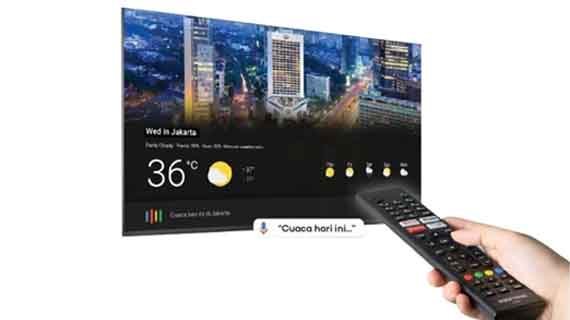 tv LED dengan remote bluetooth