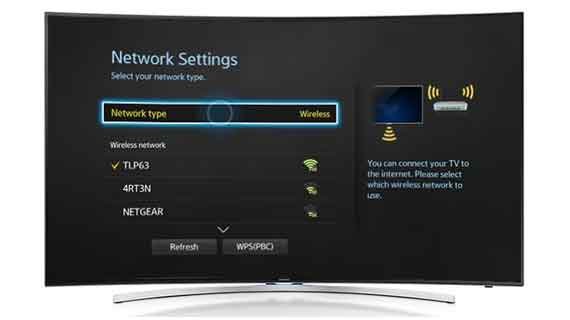 tv support koneksi LAN