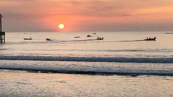 pantai pangandaran sunrise sunset
